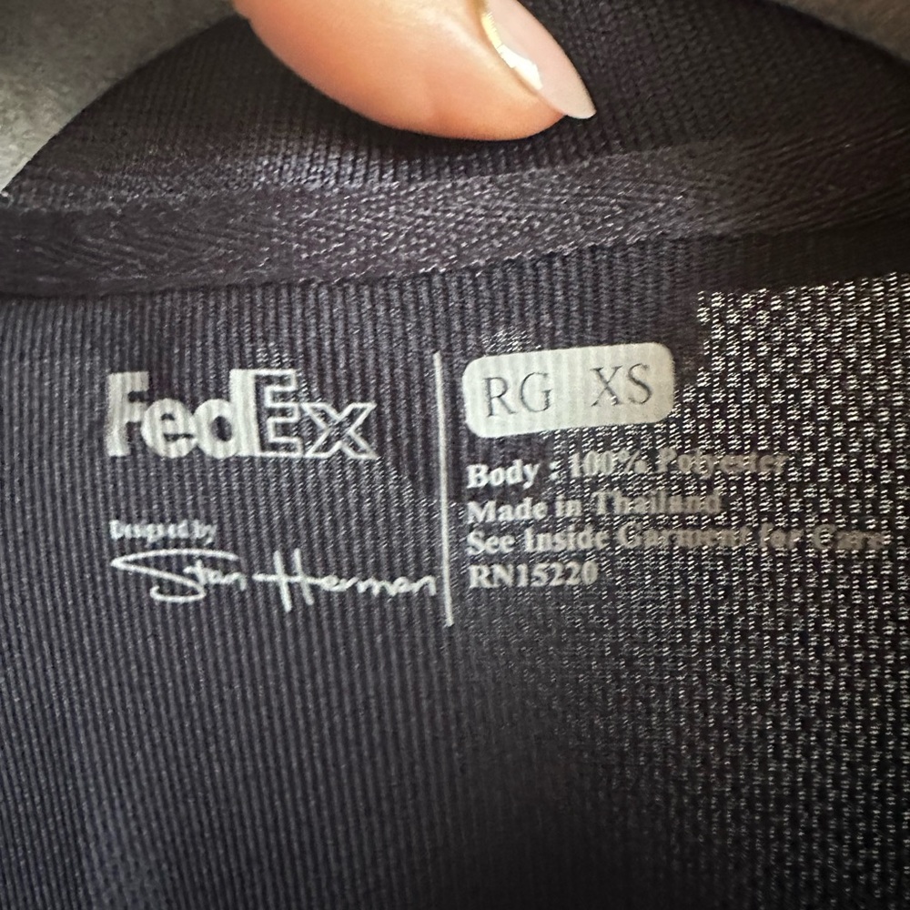 FedEx long sleeve Polo Shirt (2) - Picture 3 of 3